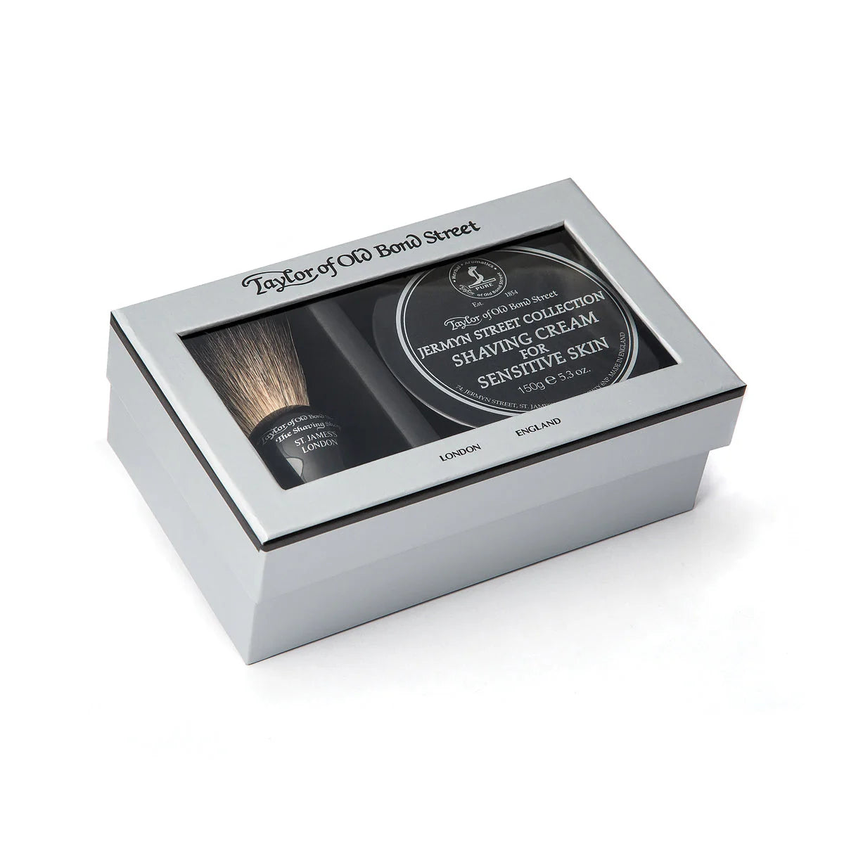 Gift Box ~ Badger Brush and Shave Cream ~ Taylors of Old Bond St