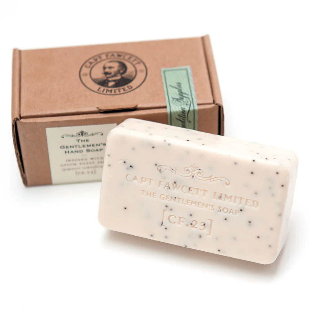 The Gentlemans Soap by Captain Fawcetts (infused with Poppy Seeds)