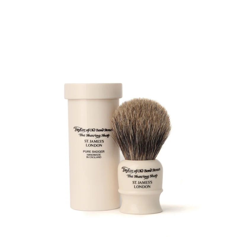 Travel Pure Badger Shaving Brush in Case