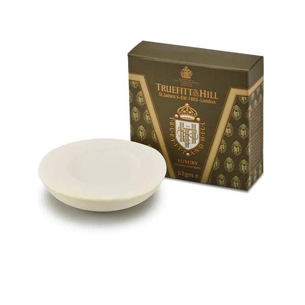 Various Luxury Scented Shaving Soaps in Wooden Bowl