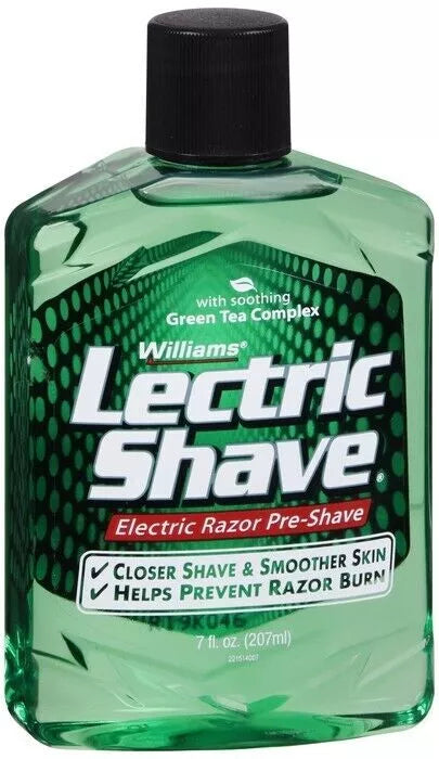 Pre Shave Lotion for use with Electric Razors