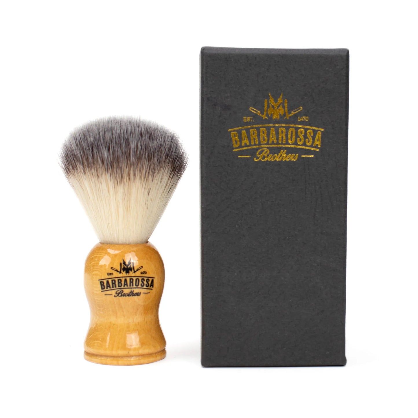 Synthetic Shaving Brush Wooden Handle with Stand