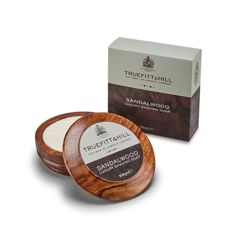Truefitt and Hill ~ Sandalwood Shaving Soap in Wooden Bowl (or Refill) ~  99g