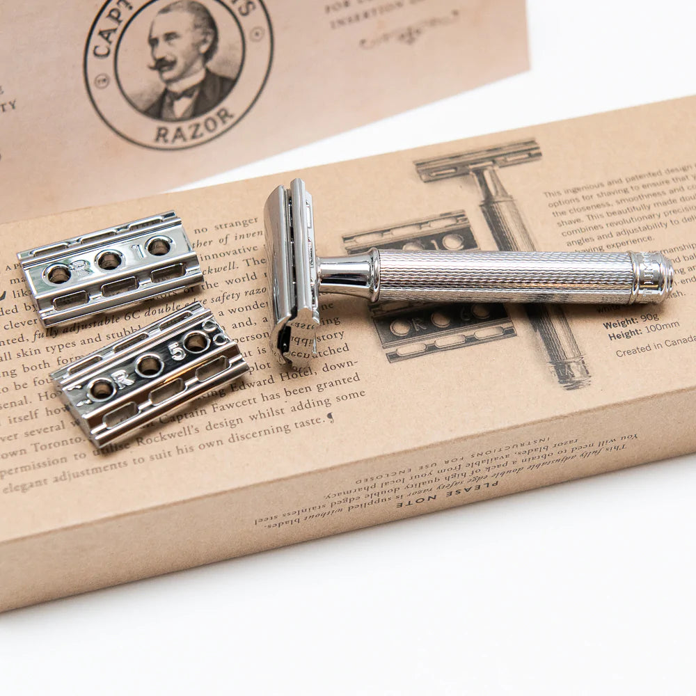 Double Edged Rockwell Safety Razor & Spare Blades